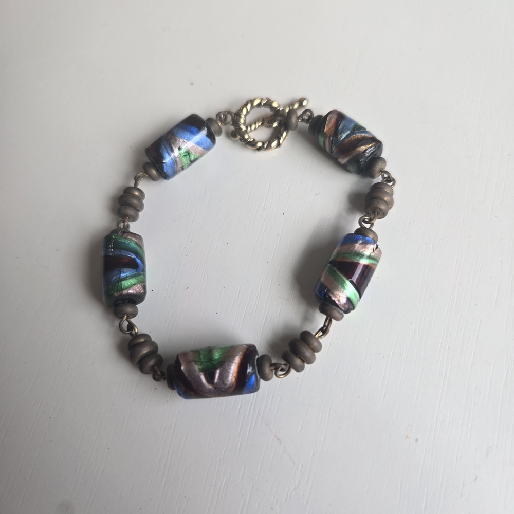 MuranoMulticolor Beaded Bracelet